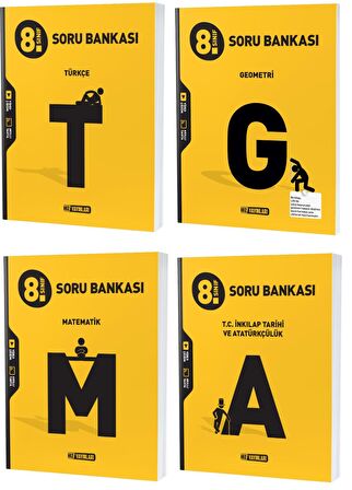 Hız Lgs 2023 8. Sınıf Matematik + Geometri + Türkçe + İnkılap Soru Seti 4 Kitap 2023