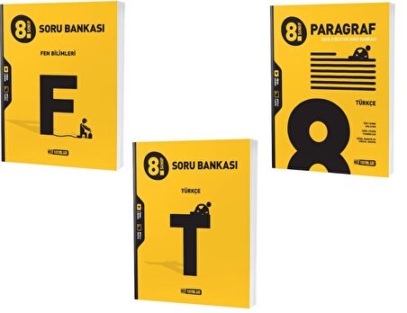 Hız Lgs 2023 8. Sınıf Fen Bilimleri + Türkçe + Paragraf Soru Seti 3 Kitap 2023