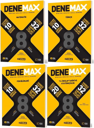 Hız Yayınları Hız 2026 8. Sınıf Lgs Matematik + Türkçe + Fen + İnkılap Akıllı Deneme Denemax Seti 4 Kitap