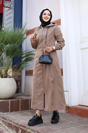 Kadın Cepli Fermuarlı Kap