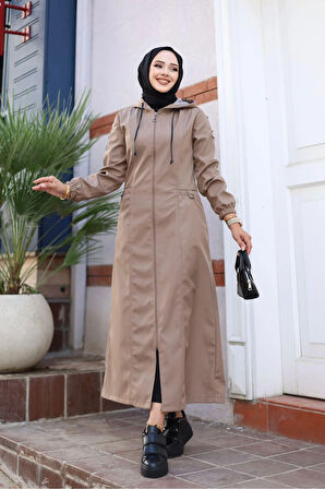 Kadın Cepli Fermuarlı Kap