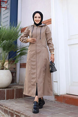 Kadın Cepli Fermuarlı Kap