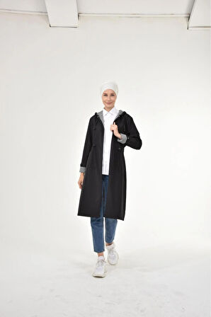 Kadın Kısa Fermuarlı Bondit Kap