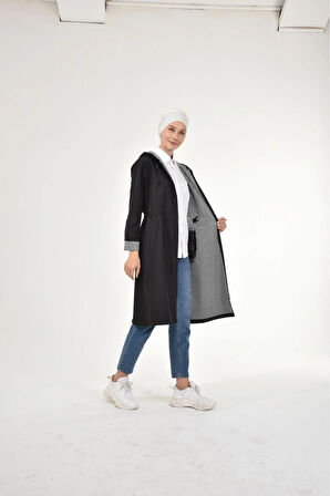 Kadın Kısa Fermuarlı Bondit Kap