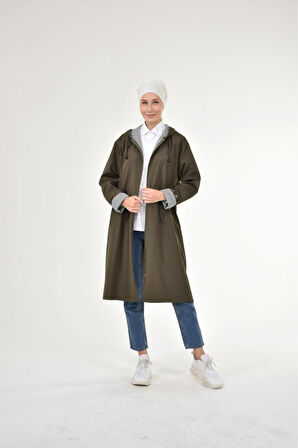 Kadın Kısa Fermuarlı Bondit Kap