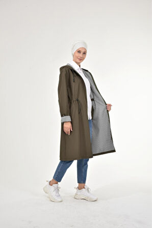 Kadın Kısa Fermuarlı Bondit Kap