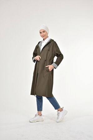 Kadın Kısa Fermuarlı Bondit Kap