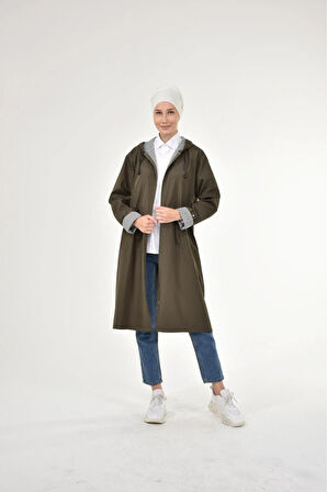 Kadın Kısa Fermuarlı Bondit Kap