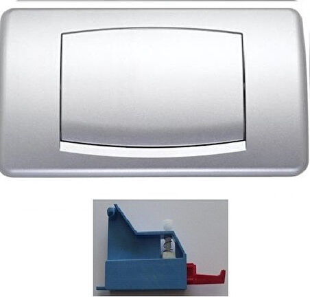 Selen Start - Stop Kumanda Paneli Mat Krom (Mandallı)