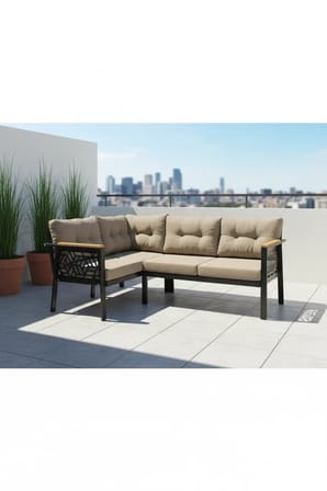 melisa 2+2 Köşe Yön değiştirilebilir Koltuk Takımı Balkon-bahçe-kafe-çay Seti fonksiyonel