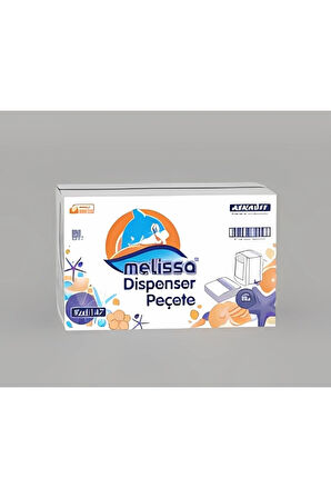 Dispenser Peçete 17x21 Cm 200 Yaprak X 18 Adet 2 Katlı