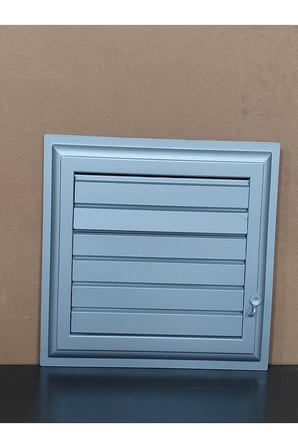 Havalandırma Menfezi Wc Banyo Tuvalet Menfez Plastik Panjur Gri 35X35 cm