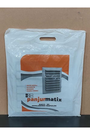 Havalandırma Menfezi Wc Banyo Tuvalet Menfez Plastik Panjur Gri 35X35 cm