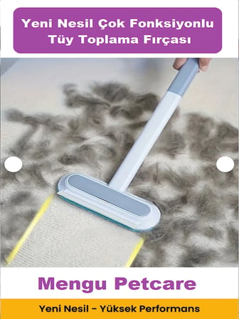 Yeni Nesil Çok Fonksiyonlu Kedi Köpek Tüyü Toplayıcı Koltuk Halı Kıl Tüy Alma ve Temizleme Fırçası