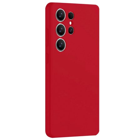 Samsung Galaxy S25 Ultra Kılıf Nano İçi Kadife Silikon - Kırmızı