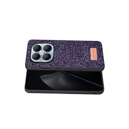Onegif Redmi Note 15 4G Bright Simli Kapak - Derin Mor