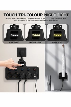 Termal Akım Korumalı 4’Lü Duvar Tipi Priz 2X Usb 2X Çıkışlı Grup Priz Çoğaltıcı Siyah (2500W)