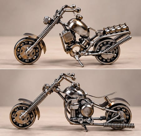 Metal Bilyeli Motor Küçük Boy Alk6232