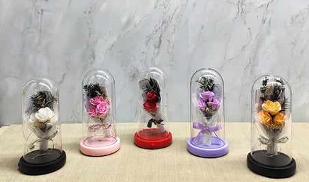 Işıklı Müzikli Romantik Gül Buketi Alk4999