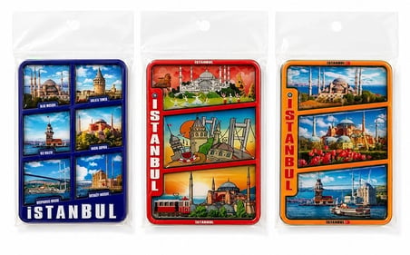 İstanbul Temalı Ahşap Buzdolapı Süsü Magnet Alk5824