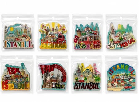 İstanbul Temalı Silikon Buzdolapı Süsü Magnet Alk5826