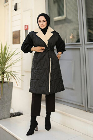 Kadın Kürklü Kapitone Yelek