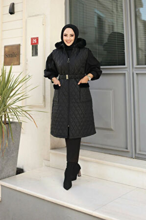 Kadın Kapüşonlu Yelek