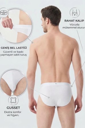 KEMERLİ 6'lı SLIP KÜLOT - REGULAR KALIP
