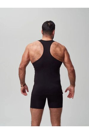 Erkek Siyah Takım Özel Kutuda Uzun Kesim Boxer + Sporcu Atlet