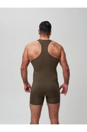 erkek haki takım özel kutuda uzun kesim boxer + sporcu atlet