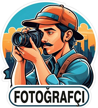 Fotoğrafçı Meslek Sticker