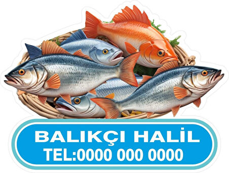  Kişiye Özel Balıkçı Meslek Sticker V2