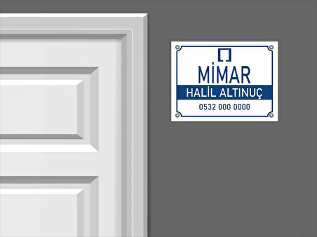  Kişiye Özel Mimar PVC Levha 40x30 cm