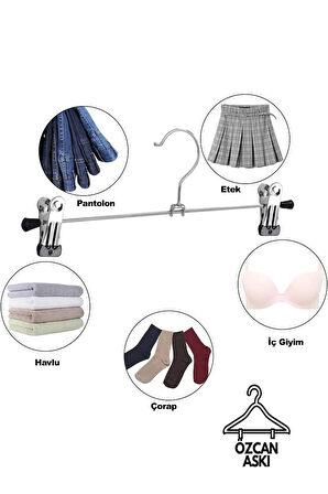 10 ADET METAL ETEK PANTOLON ASKISI