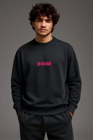 Lenithra Fullmetal Alchemist Brotherhood Alphonse Sırt Baskılı Unisex Oversize Sweatshirt Füme / 2XL