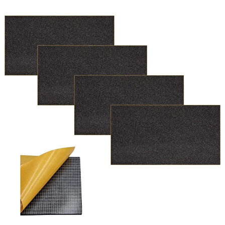 metcompany 9mm 120x100cm Yapışkanlı Oto Karavan Ev Ses Akustik Kauçuk Yalıtım