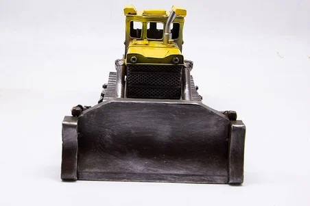 Dekoratif Metal Buldozer Biblo