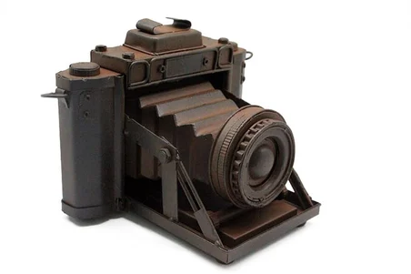 Dekoratif Metal Fotoğraf Makinesi