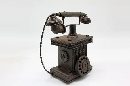 Dekoratif Metal Telefon