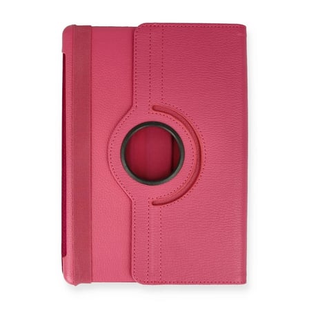 Mediapad T5 10 Kılıf 360 Tablet Deri Kılıf - Pembe