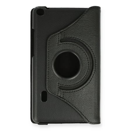 Mediapad T3 7 Kılıf 360 Tablet Deri Kılıf - Siyah