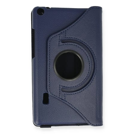 Mediapad T3 7 Kılıf 360 Tablet Deri Kılıf - Lacivert