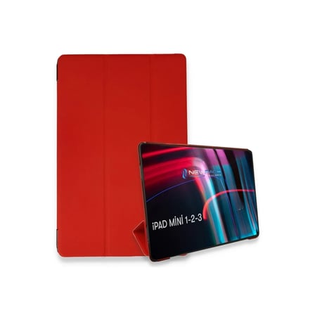 Ipad Mini 3 Kılıf Tablet Kılıf - Kırmızı