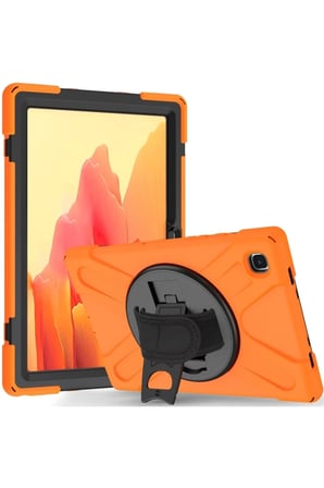 Galaxy T220 Tab A7 Lite 8.7 Kılıf Amazing Tablet Kapak - Turuncu