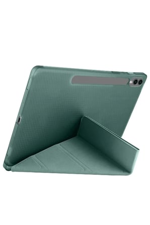 Galaxy X610 Tab S9 Fe 12.4 Kılıf Kalemlikli Mars Tablet Kılıfı - Koyu Yeşil