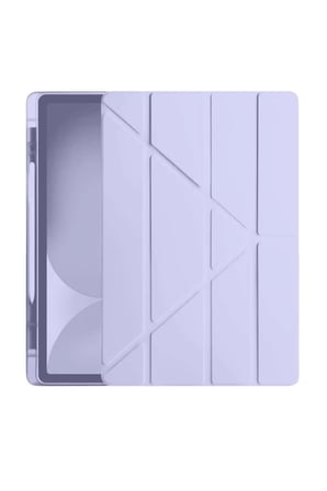 Ipad 11 (2024) Kılıf Kalemlikli Hugo Tablet Kılıfı - Lila