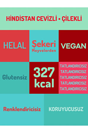 Hindistan Cevizi Kaplamalı Karma Çilek & Portakallı Meyve Topu | - 90gr X 20 Adet