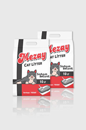 mezay Bentonit Kedi Kumu 20lt 10ltx2