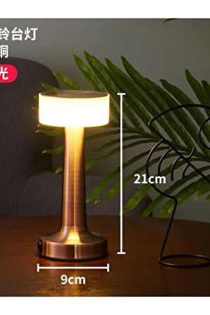 Dekoratif Masa Lambası Led Şarjlı 3 Renk Lamba Dokunmatik Karartma Atmosfer Gece Lambası