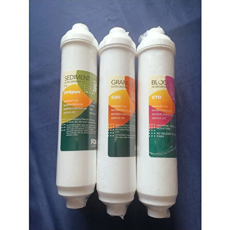 Esli Kapalı Kasa Su Arıtma 4´lü Filtre Seti (Sediment-Block-Granule-Membran)